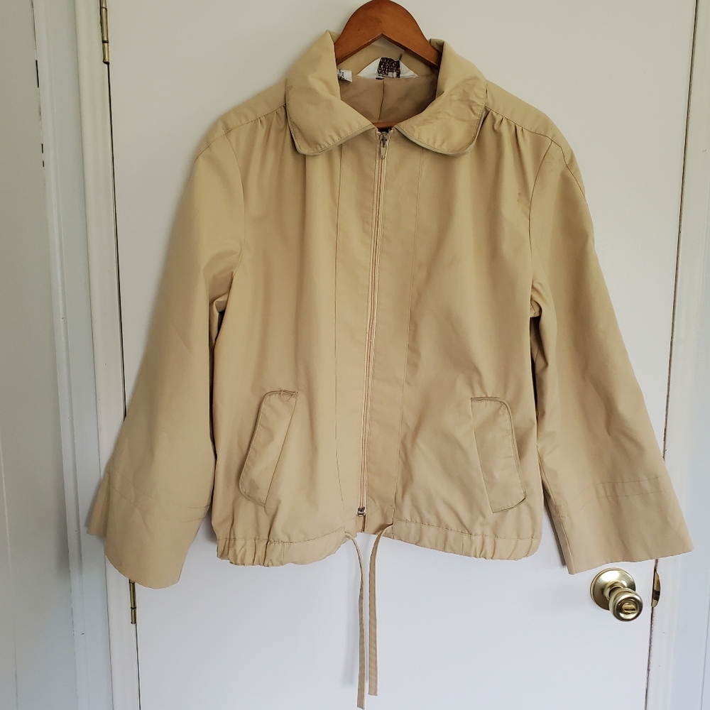 Vintage Montgomery Ward Jacket Women's 13/14 Tan